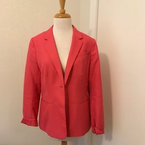 Talbots 12p Pink Blazer jacket petite 12 coral